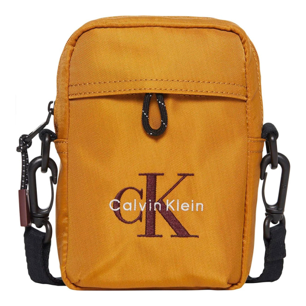 Calvin Klein SAC BANDOULIRE FIN EN NYLON AVEC LOGO AUDACIEUX - U Jaune- Ref 42 €