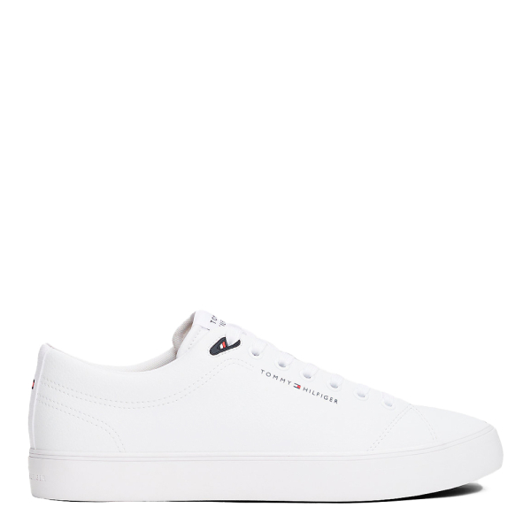 Tommy Hilfiger Baskets en cuir avec logo - 42 Blanc- Ref 75 €