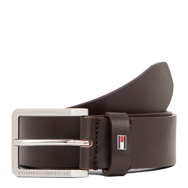 Tommy Hilfiger Ceinture en cuir avec logo maill - 100 Brun- Ref 49 €