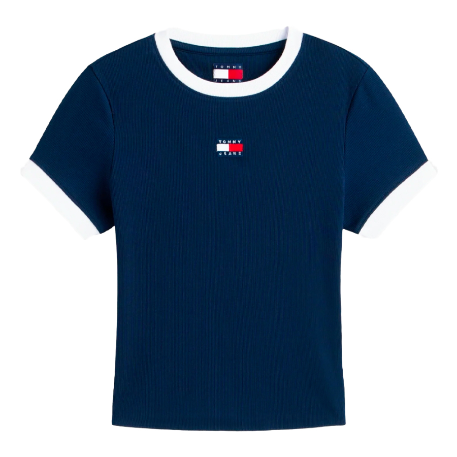 camiseta-slim-acanalada-con-parche-tommy camiseta-slim-acanalada-con-parche-tommy