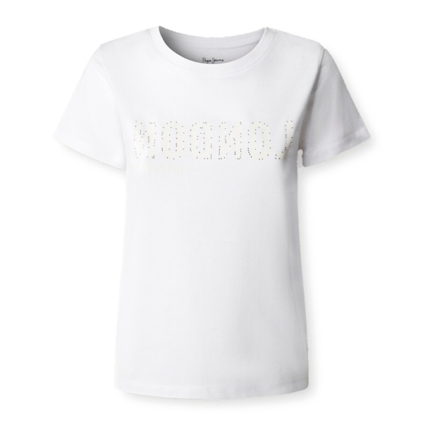 Pepe Jeans T-shirts hauts et polos Blanc - T-shirt avec logo imprim - M - Ref 26 €