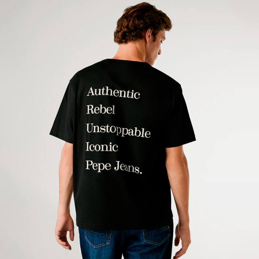 t-shirt-avec-dos-imprime-coupe-decontractee t-shirt-avec-dos-imprime-coupe-decontractee