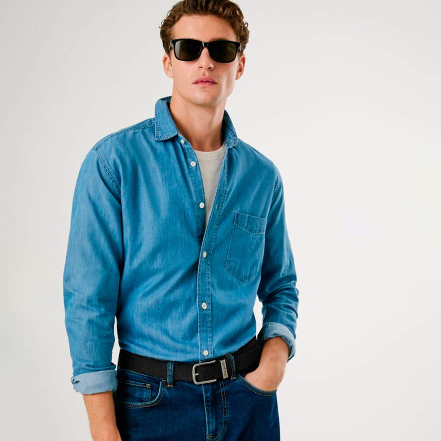 slim-fit-denim-shirt slim-fit-denim-shirt