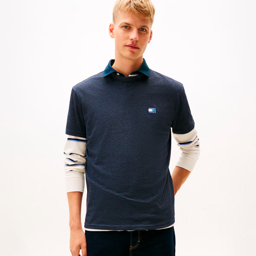 t-shirt-en-maille-avec-ecusson-ton-sur-ton