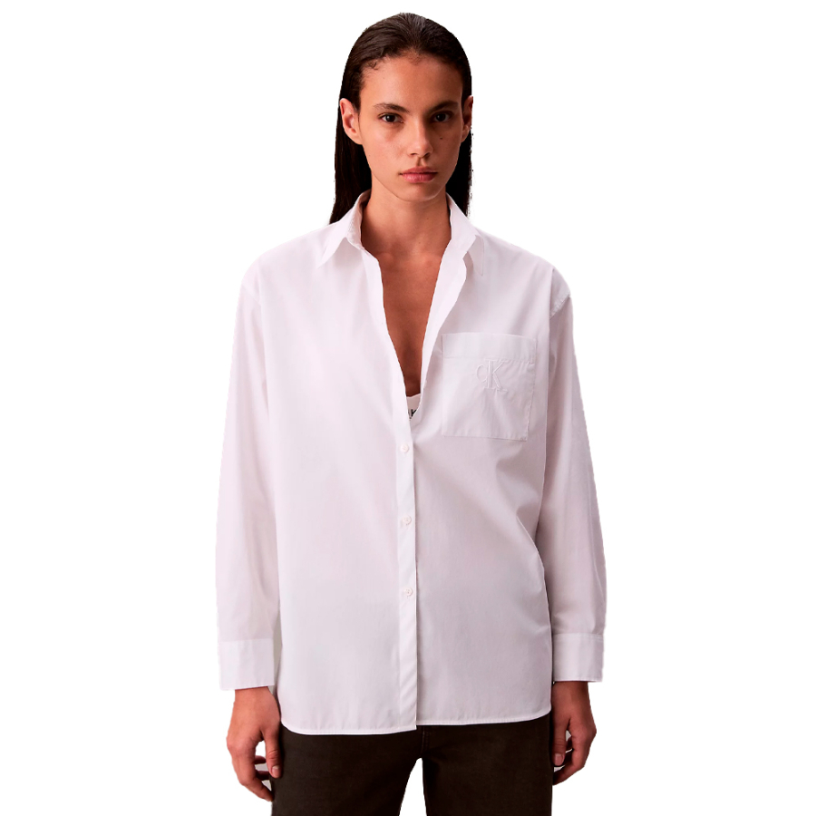 camicia-ampia-in-popeline-con-bottoni camicia-ampia-in-popeline-con-bottoni