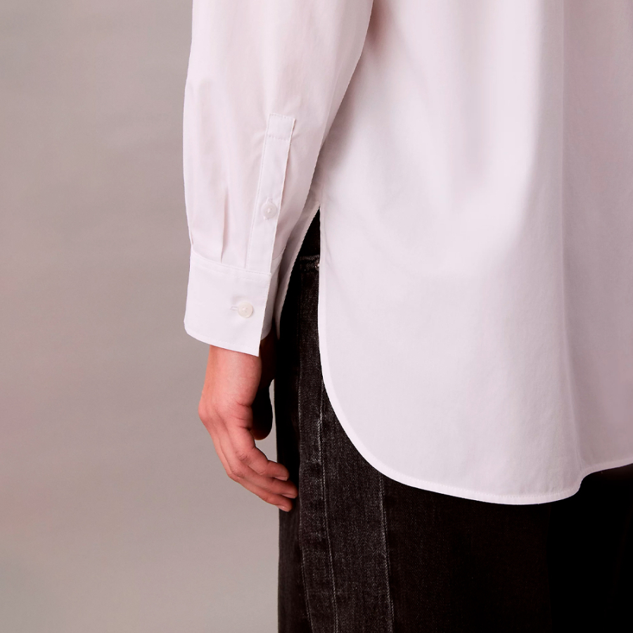 chemise-ample-en-popeline-a-boutons chemise-ample-en-popeline-a-boutons