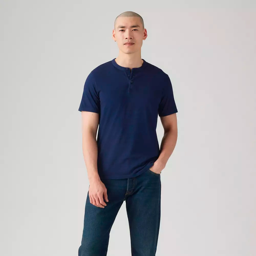 camiseta-de-manga-corta-con-botones-housemark camiseta-de-manga-corta-con-botones-housemark