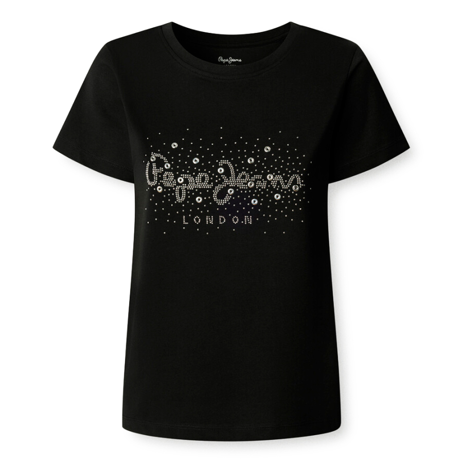 t-shirt-mit-strass-logo