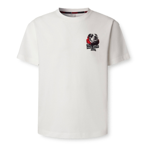 Pepe Jeans T-shirts Blanc - T-shirt graphique imprim coupe classique - S - Ref 22 €