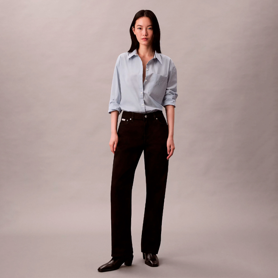 camicia-ampia-in-popeline-con-bottoni