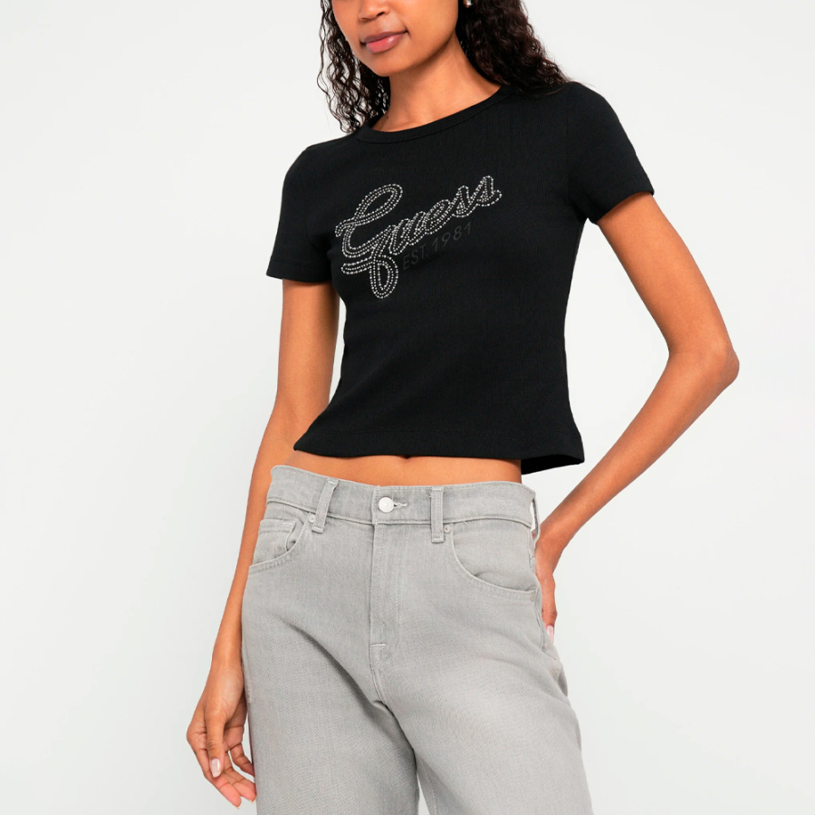 camiseta-con-brillantes-en-el-logo camiseta-con-brillantes-en-el-logo