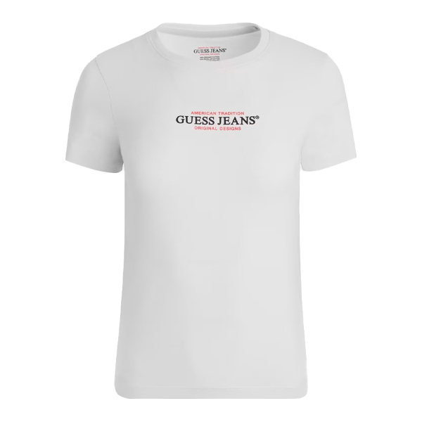 Guess T-shirts hauts et polos Blanc - T-shirt slim American Tradition - M - Ref 25 €