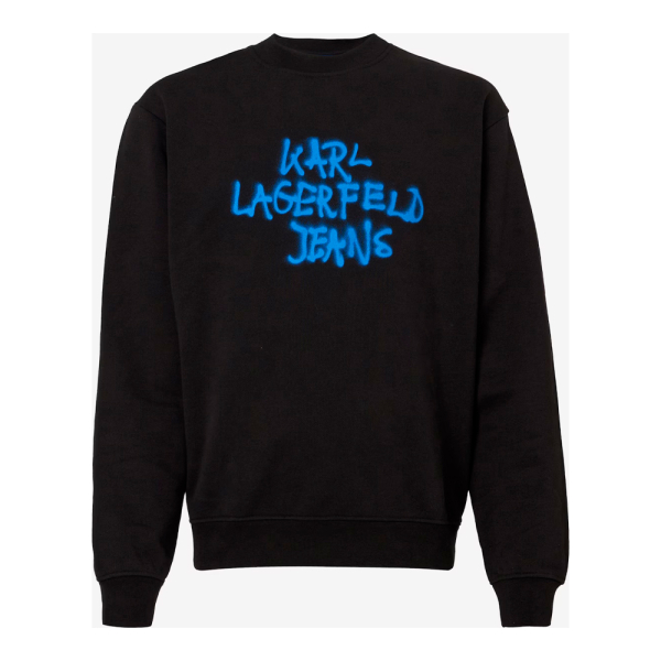 Karl Lagerfeld Jeans Vestes en maille et pulls Noir - Sweat-shirt graffiti - L - Ref 89 €
