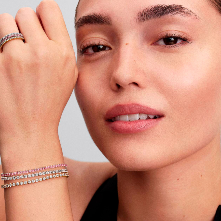 dunnes-rosa-tennisarmband