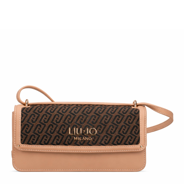 Liu Jo Petit sac bandoulire en jacquard - U Beige- Ref 110 €