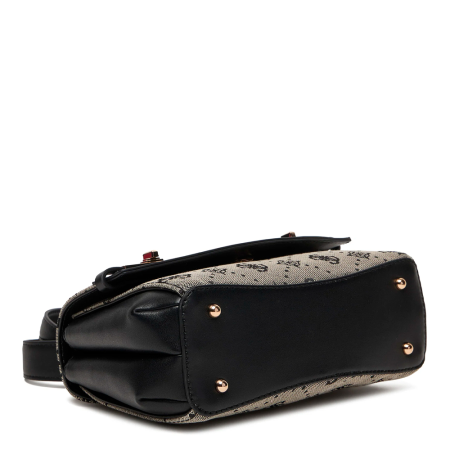 melinda-logo-top-handle-flap-bag