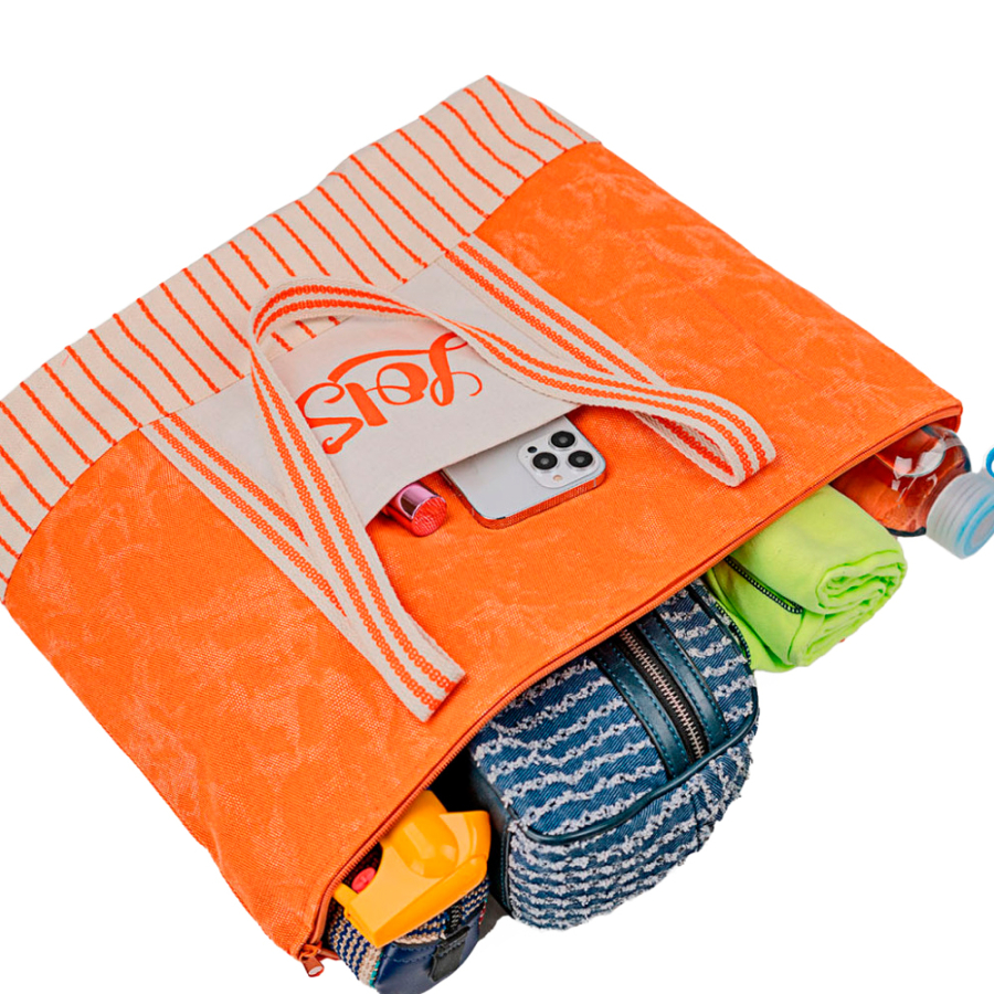 bolso-playa-rayas-neceser-naranja bolso-playa-rayas-neceser-naranja