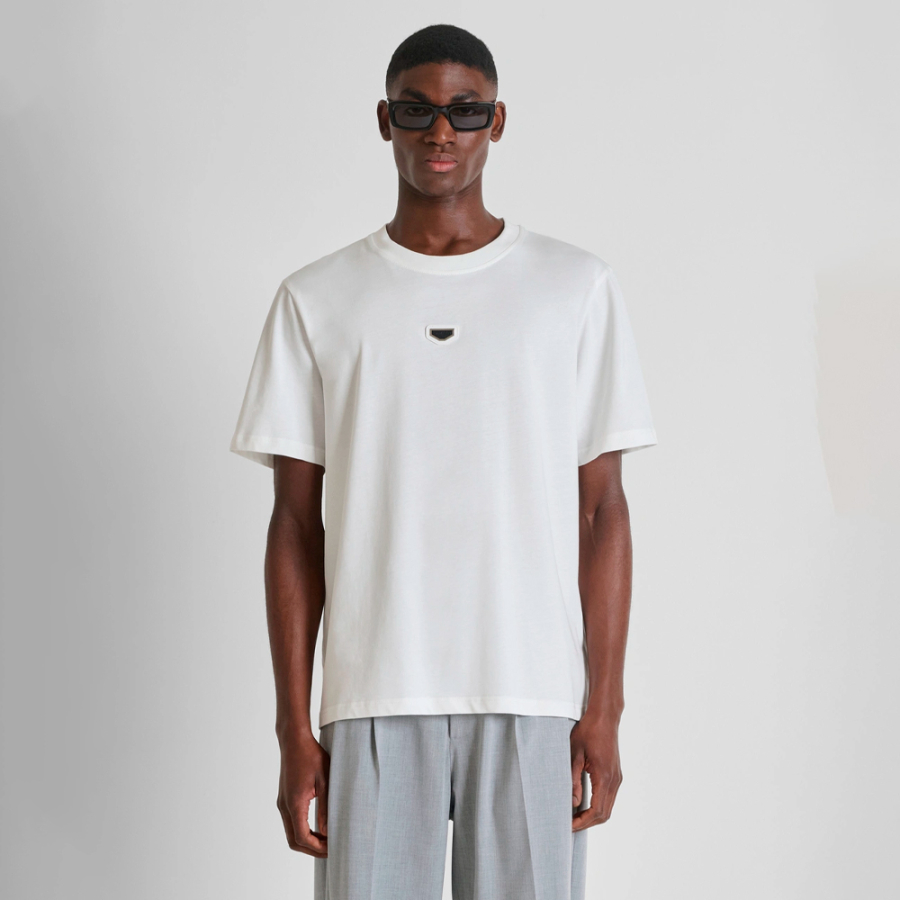 relaxed-fit-t-shirt-with-rubber-logo relaxed-fit-t-shirt-with-rubber-logo