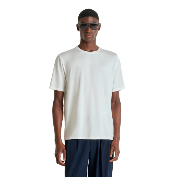 Antony Morato T-shirts Blanc - T-SHIRT COUPE CLASSIQUE AVEC IMPRESSION CAOUTCHOUC - M - Ref 33 €