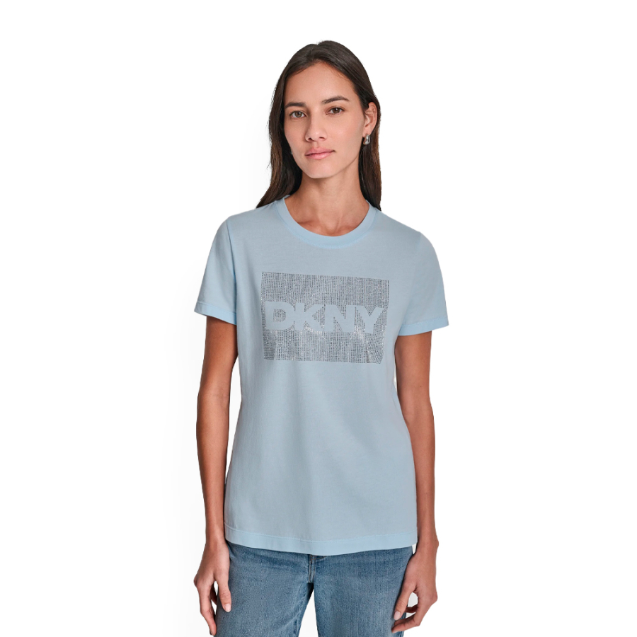 t-shirt-mit-strass-logo