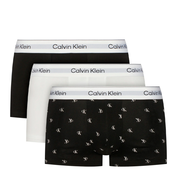 Calvin Klein Underwear Sous-vtements Multicolore - Lot de 3 boxers ajusts taille basse - Icon Cotton Stretch - S - Ref 38 €
