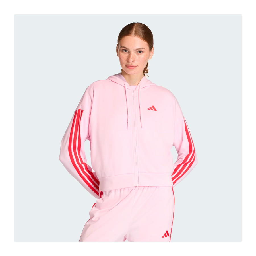 jaqueta-com-capuz-essentials-french-terry-3-stripes