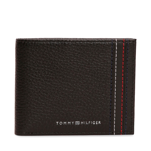 Tommy Hilfiger portefeuille pliable en cuir - U Noir- Ref 45 €
