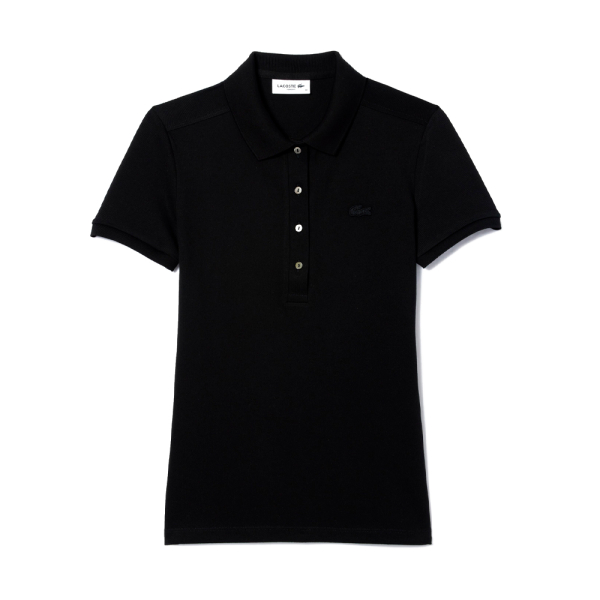 Lacoste T-shirts hauts et polos Noir - Polo pour femme en piqu de coton stretch - XS - Ref 77 €