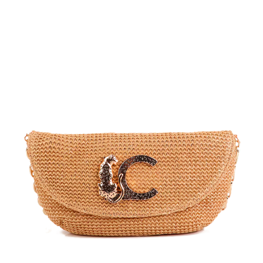 raffia-effect-bag-with-leopard-logo raffia-effect-bag-with-leopard-logo