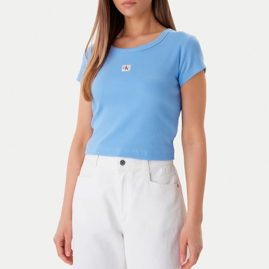 t-shirt-slim-fit-in-cotone-a-coste-con-logo