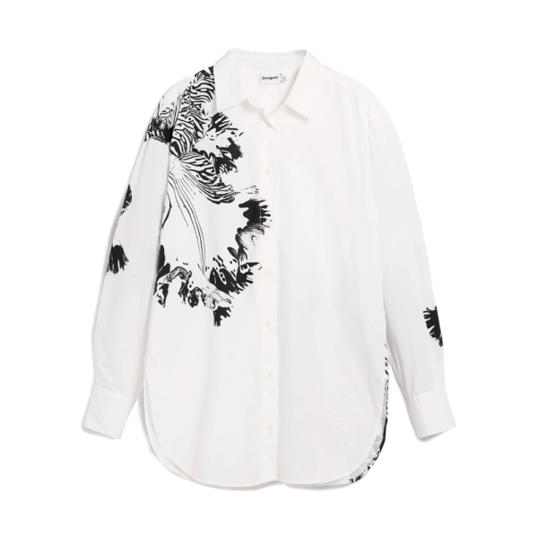 Desigual Chemisiers et blouses Blanc - Chemise Orchide M Christian Lacroix - LXL - Ref 56 €