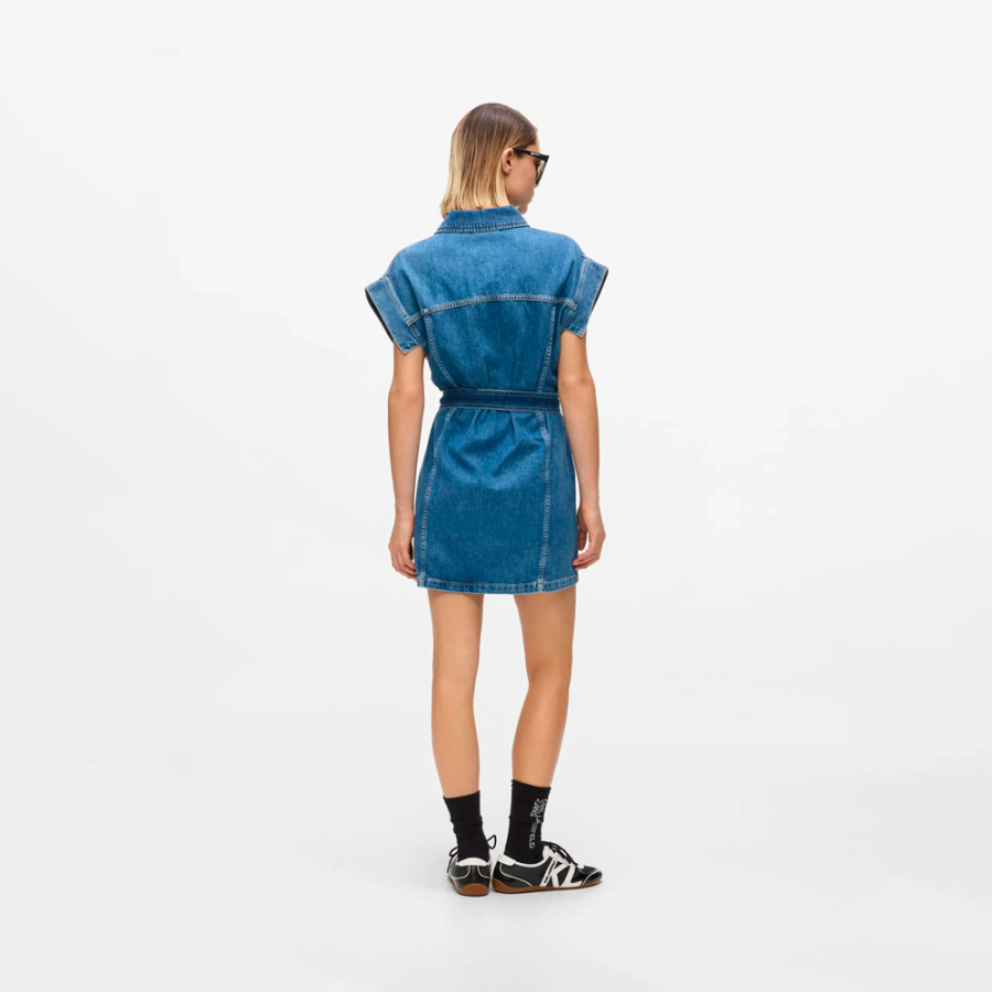 abito-in-denim-a-maniche-corte-con-cintura