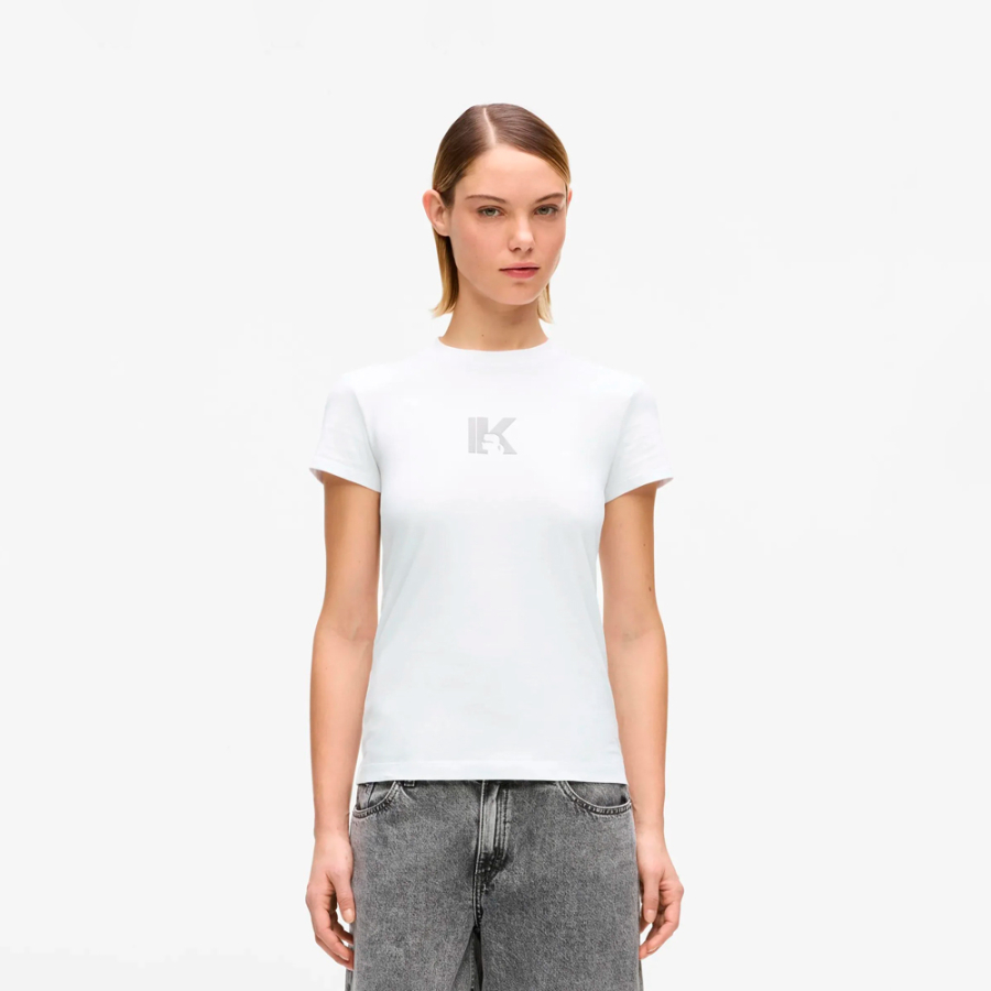 fitted-t-shirt-with-k-logo fitted-t-shirt-with-k-logo