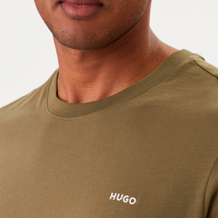 baumwollstrick-t-shirt-mit-aufgedrucktem-logo