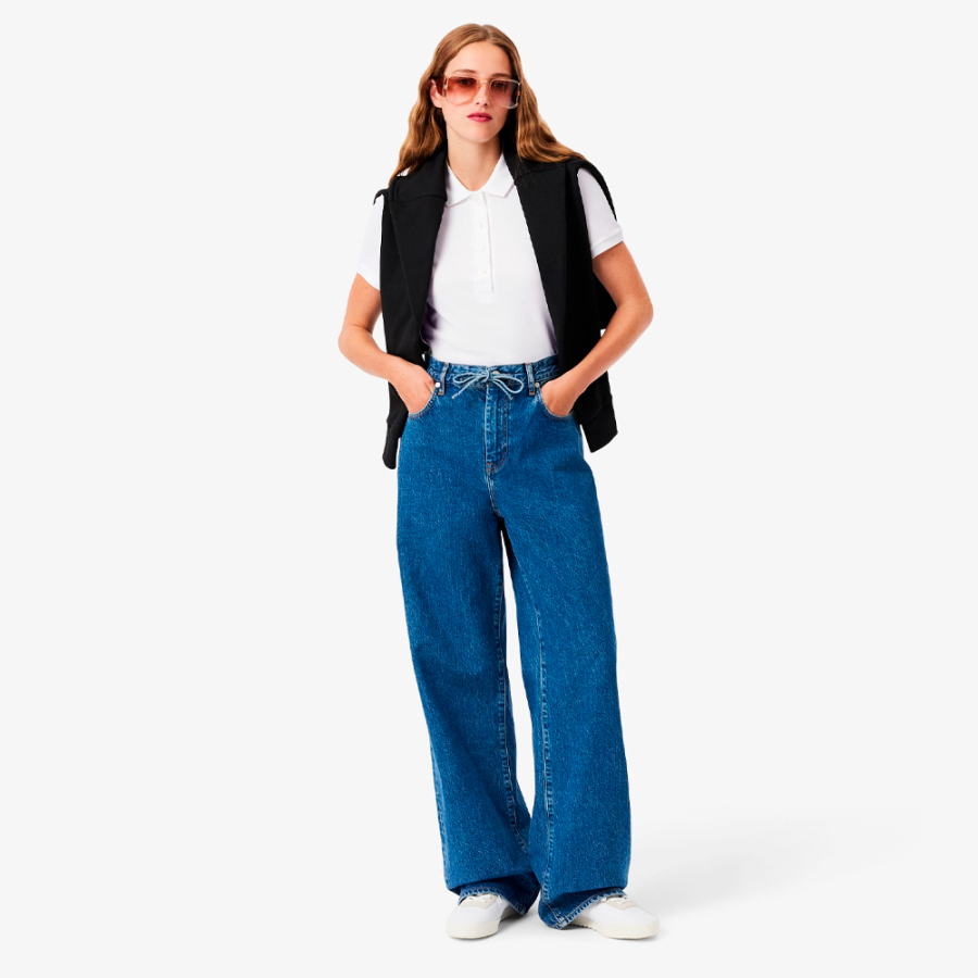 polo-de-mujer-lacoste-en-pique-de-algodon-stretch