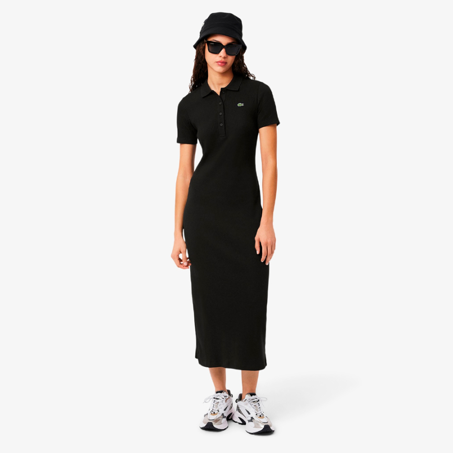 robe-polo-longue-en-coton-cotele