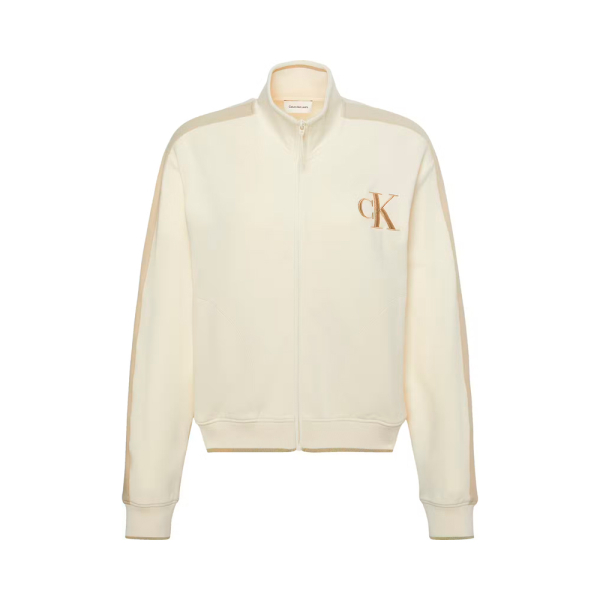 Calvin Klein Vestes en maille et pulls Blanc - Veste en ponge extensible - XS - Ref 98 €