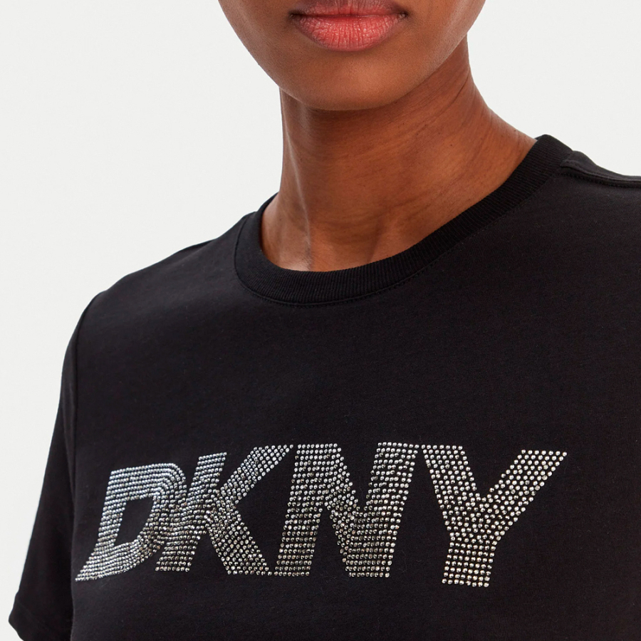 t-shirt-mit-ombre-strasslogo-und-lockerer-passform