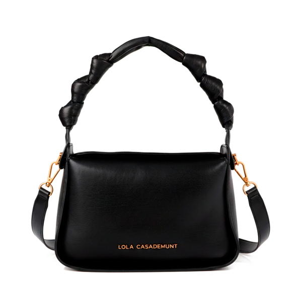 Lola Casademunt Mini sac bandoulire avec anse noue - U Noir- Ref 69 €
