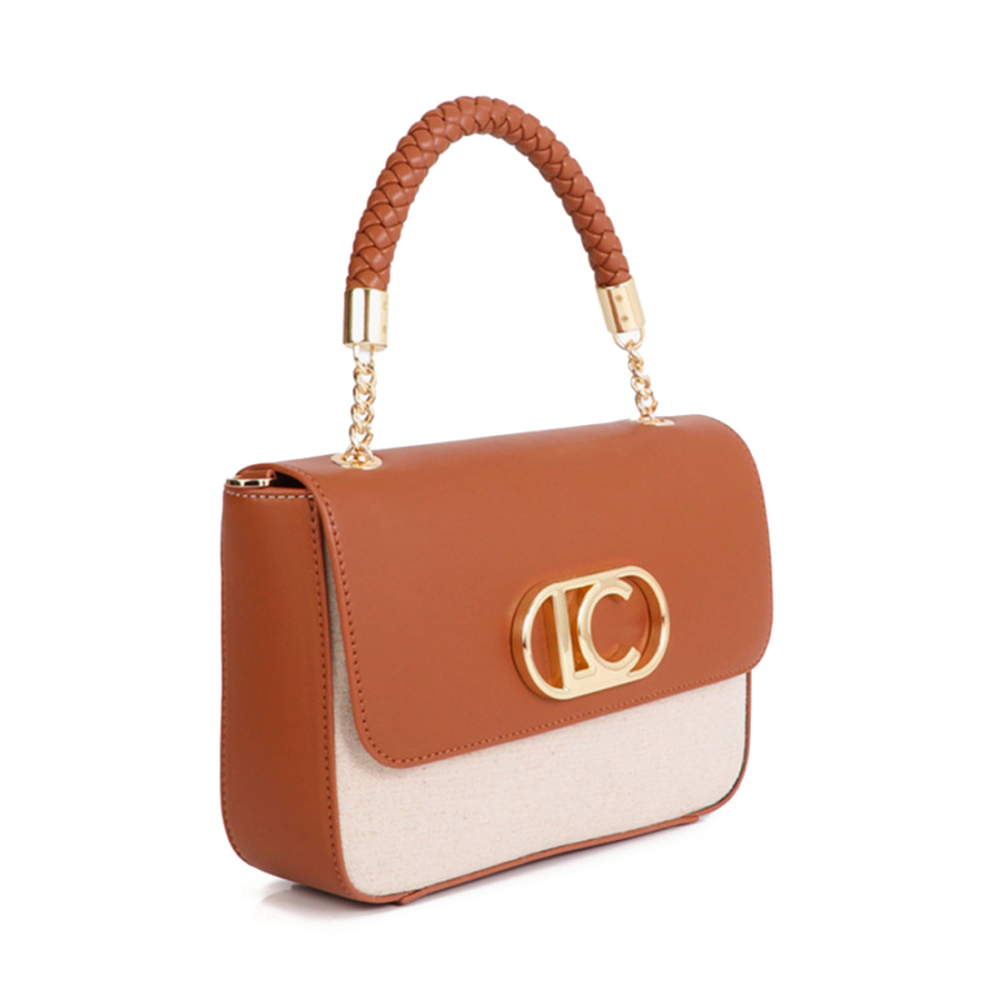 two-tone-faux-leather-flap-shoulder-bag two-tone-faux-leather-flap-shoulder-bag