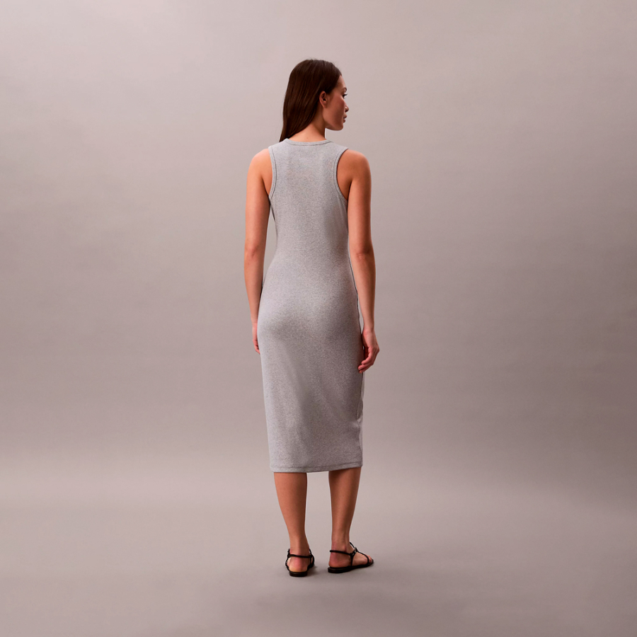 robe-midi-a-fines-bretelles-cotelees-monogrammee