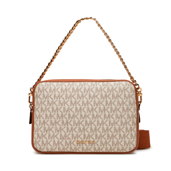 Michael Kors Sac bandoulire Bryant moyen pour appareil photo avec logo - U Beige Brun- Ref 146 €