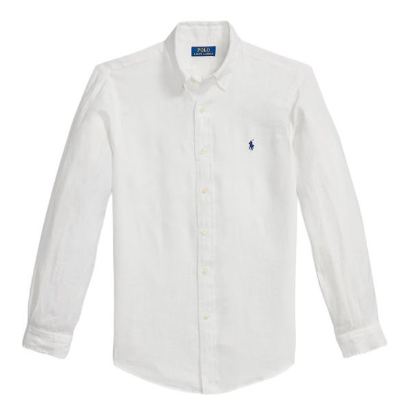 Ralph Lauren T-shirts Blanc - CHEMISE COUPE CLASSIQUE - L - Ref 120 €