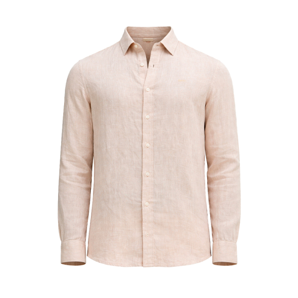 Michael Kors T-shirts Beige - chemise en lin coupe classique - M - Ref 84 €