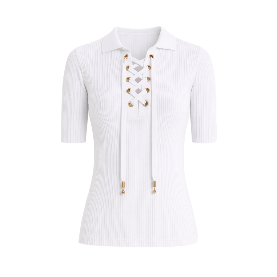 ribbed-stretch-viscose-polo-shirt-with-laces