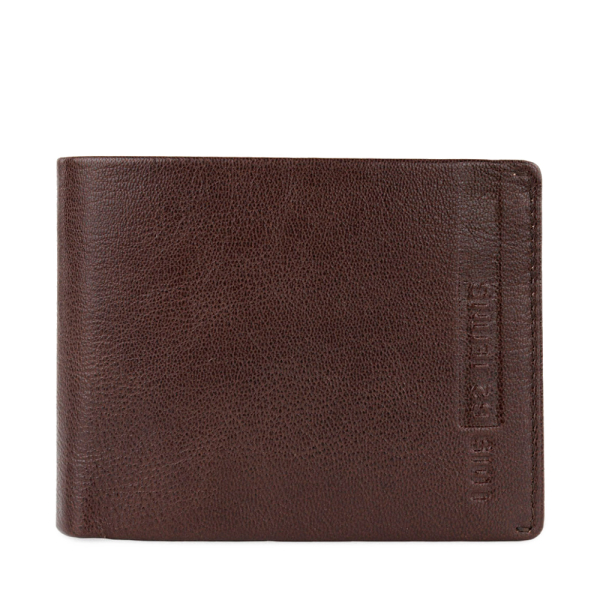 Lois Portefeuille en cuir avec porte-monnaie et plusieurs compartiments - U Brun- Ref 29 €