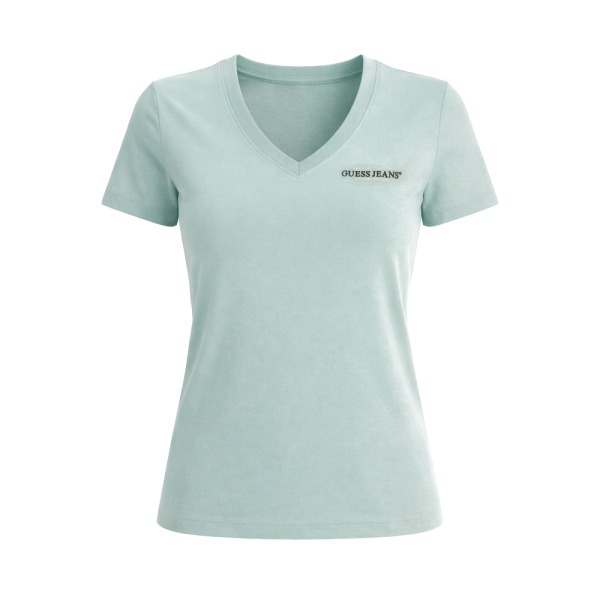 Guess T-shirts hauts et polos Vert - T-shirt col V court American Tradition - S - Ref 25 €