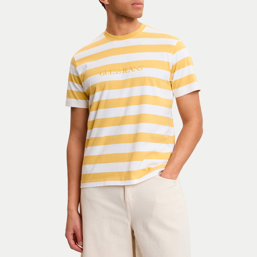 camiseta-a-rayas-con-logotipo