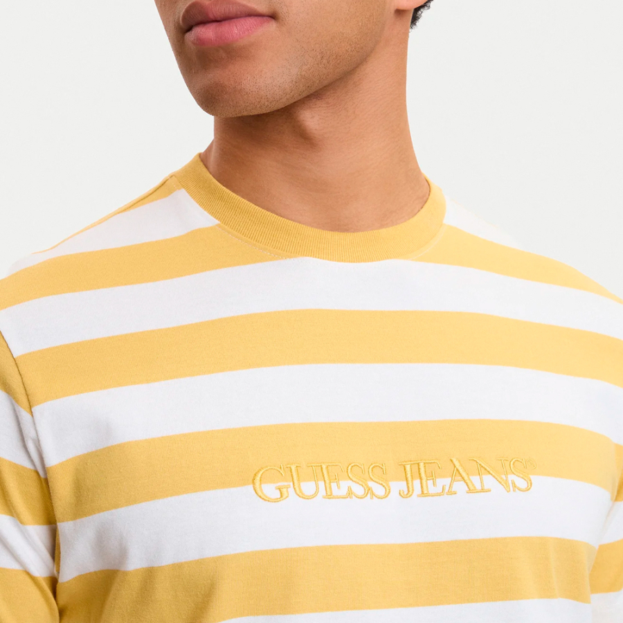 striped-t-shirt-with-logo