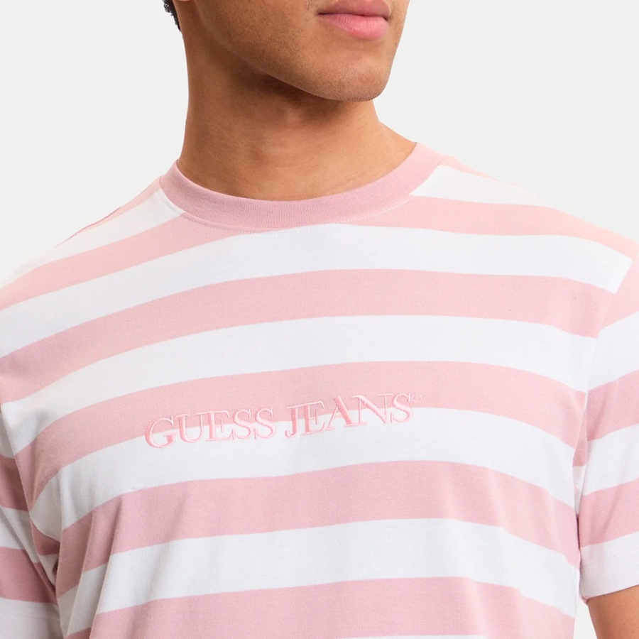 striped-t-shirt-with-logo
